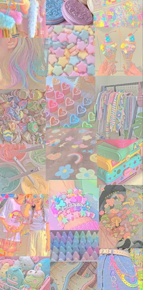 Pastel Kidcore Wallpaper, Kidcore Wallpaper, Pastel Kidcore, Soft Kidcore Aesthetic, Soft Kidcore, Kidcore Aesthetic, Cute Doodles, Aesthetic Photo, Not Mine