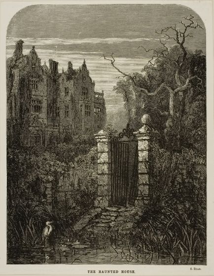 Image: William James Linton, Haunted House, 19th century, Harvard Art Museums/Fogg Museum. Haunted House Vintage, Haunted House Art, 19th Century Illustration, Harvard Art Museum, William James, Spooky House, Art Museums, Haunted Houses, Beltane