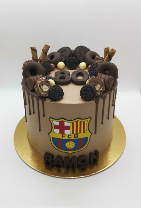 Fcb cake Fcb Cake Birthdays, Diy Phone Case Design, Diy Phone, Drip Cakes, Diy Phone Case, Phone Case Design, Birthday Cake, Yummy Food, Cake