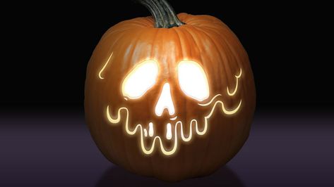 Poison Apple Pumpkin Pattern Snow White Pumpkin Carving, Disney Villain Pumpkin Carving, Poison Apple Pumpkin Carving, Evil Pumpkin Carving, White Pumpkin Carving Ideas, Poison Apple Pumpkin, Snow White Pumpkin, Pumpkin Carving Ideas Aesthetic, Easy Pumpkin Stencils