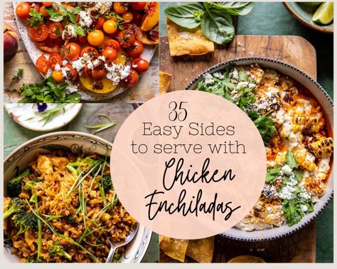 What to Serve with Chicken Enchiladas (35 Easy Sides) - The Hearty Life Scalloped Sweet Potatoes, Frozen Sweet Potato Fries, Mexican Rice Easy, Sweet Potato Casserole Easy, Freeze Sweet Potatoes, Bean Chili Recipe, Mexican Side Dishes, Easy Chicken Breast, Frozen Dessert Recipe