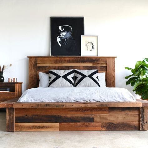 When you purchase a piece of furniture with us, you also get peace of mind knowing you are not bringing unwanted toxins into your home. Whether you choose reclaimed wood or one of our sustainably sourced hardwoods, they are then finished with a non-toxic, eco-friendly finish. . . #realfurniture#solidwood#smallbusiness#reclaimed#sustainability Raised Platform Bed, Cowboy Bedroom, Murphy Bed Ikea, Modern Murphy Beds, Diy Platform Bed, Gorgeous Bed, Murphy Bed Plans, Wood Platform Bed Frame, Bed Platform