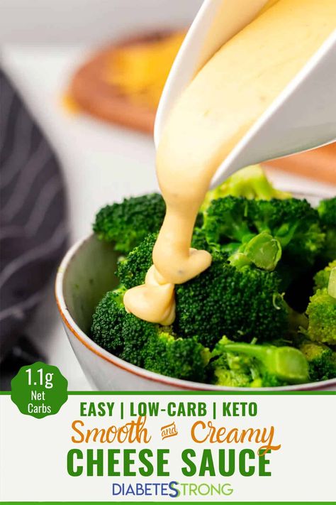 Low Carb Cheese Sauce, Low Calorie Cheese, Red Recipes, Sauce For Broccoli, Low Calorie Sauces, Keto Sauce, Keto Salads, Homemade Cheese Sauce, Favorite Casseroles