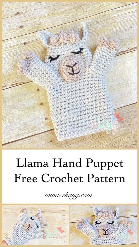 Hand Puppet Crochet, Animal Hand Puppets, Finger Puppet Patterns, Puppet Patterns, Crocheted Toys, Crochet Goodies, Hand Puppet, Hand Puppets, Crochet Toys Patterns