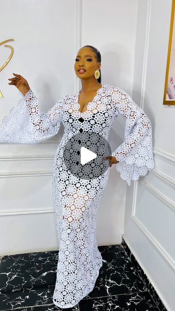 White Ankara Lace Dress Styles, White Lace Styles In Nigeria, White Lace Dress Styles Nigerian, Cord Lace Gown Styles, Lace Dress Styles Nigerian, Nigerian Lace Styles Dress, Nigerian Lace Styles, Styles Dress, Lace Dress Design