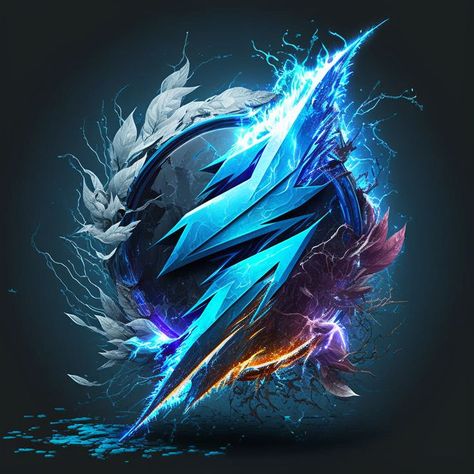 REALISTIC LOGO 4k Logo, Lightning Art, Fantasy Logo, Fish Background, Drawing Superheroes, Phone Background Patterns, Logo Design Video, Photo To Art, Cool Anime Backgrounds