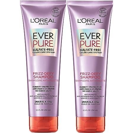 Every since I did balayage on my hair, I realized the importance of using products on my hair without harsh chemicals like sulfate that damage the color and shine of our natural hair's oils and ways of just being. This shampoo and conditioner have worked for me and plus smell amazing! I have gotten a lot of compliments on my hair's nice odor and shine. Good Shampoo, Paris Hair, Dry Frizzy Hair, Good Shampoo And Conditioner, Shampoo And Conditioner Set, Hair Styles Color, Marula Oil, Hair Control, Hair Solutions