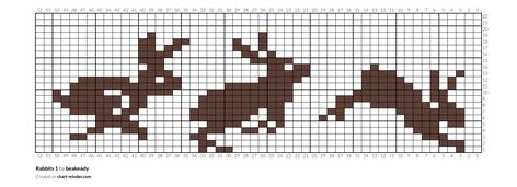 Hedgehog Knitting Chart, Rabbit Knitting Chart, Pixel Art Knitting, Knitting Fair Isle Chart, Deer Alpha Pattern, Alpha Graph Crochet, Knitting Charts Animal, Crochet Colorwork, Fair Isle Chart