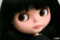 Blythe Hair Bangs, Blythe Doll, Brown Eyes, Blythe Dolls, Black Hair, Bangs, Dolls, Hair, Black