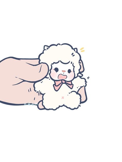 Cute Sheep Drawing, Lamb Drawing, Funny Teddy Bear, Sheep Drawing, Sheep Cartoon, Chibi Body, Bunny Wallpaper, 강아지 그림, Cute Sheep