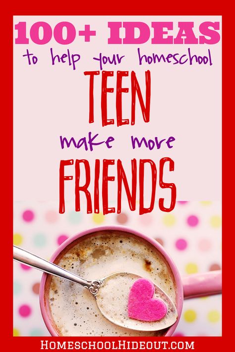 100+ Ways to Socialize Homeschool Teens {Part 2} - Homeschool Hideout Make More Friends, Homeschool Advice, White Elephant Game, Raising Teenagers, Making Homemade Ice Cream, More Friends, Activities For Teens, Homeschool Encouragement, Homeschool High School