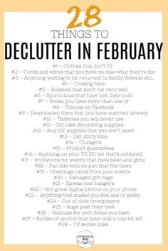 Things To Declutter, Home Decor Ideas Bedroom, Declutter Checklist, Declutter Home, Declutter Challenge, Decor Ideas Bedroom, House Cleaning Checklist, Declutter Your Life, Carlo Scarpa