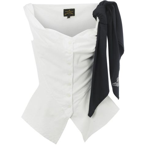 White Scarf Detail Top, Vivienne Westwood Anglomania, size: 10 (65.360 HUF) ❤ liked on Polyvore featuring tops, shirts, corset, blusas, white top, vivienne westwood shirt, white corset top, punk shirts and corset tops Vivienne Westwood White Corset, Vivienne Westwood Corset Top, Vivienne Westwood White Shirt, Vivienne Westwood Blouse, Vivian Westwood Corset, Vivienne Westwood Clothes, Vivienne Westwood Top, Vivienne Westwood Shirt, Vivienne Westwood Corset