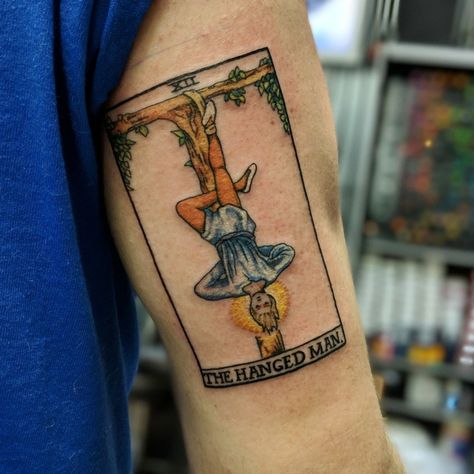 The Hanged Man Tattoo, Hanged Man Tattoo, Tarot Card Tattoos, Card Tattoos, Hanged Man Tarot, Tarot Tattoo, Tarot Card Tattoo, Card Tattoo Designs, Man Tattoo