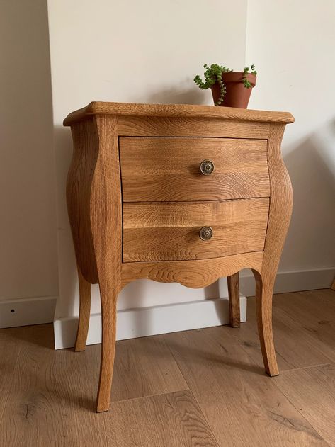 Oak Nightstands, Night Stands Bedroom, Rustic Bedside Table, Beautiful Bedside Tables, Vintage Bedside Table, Oak Nightstand, Vintage Nightstand, Wooden Nightstand, Sanctuary Bedroom