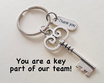 Volunteer Appreciation Gifts, Volunteer Gifts, Key Keychain, Volunteer Appreciation, Employee Appreciation Gifts, Silver Key, Staff Appreciation, Employee Appreciation, Puzzle Piece