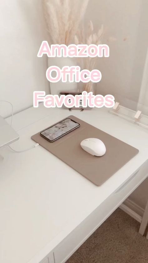 miriam.gin on Instagram: Added this mouse pad that wirelessly charges my phone and AirPods! 👍🏻 One less thing to plug in on my desktop! Link is in my profile… Must Have From Amazon, Office Must Haves, Amazon Home Office, Office Finds, Beige Office, Office Craft Room Combo, Amazon Office, Office Hacks, Organization Office