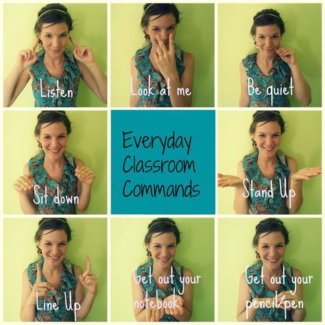 Classroom Sign Language, Sign Language Games, Classroom Commands, Language Website, Sign Language Basics, Sign Language For Kids, Language Games, Sign Language Lessons, Sign Language Phrases