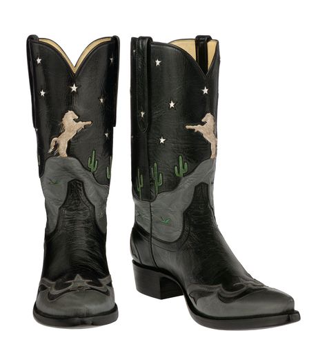 Stallion | Stallion Boots & Leather Goods Green Cowboy Boots, Witches Boots, Goth Cowgirl, Western Garden, Cowgirl Things, Bohemian Witch, Cute Cowgirl Boots, Cowboy Decor, Custom Cowboy Boots