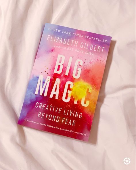 Magic Book Aesthetic, Big Magic Book, Liz Gilbert, Fear Book, Leo Energy, Follow Your Passion, Aesthetic Dump, Xmas Wishlist, Big Magic