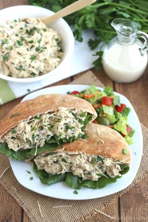 These easy Crock Pot Chicken Caesar Sandwiches are so quick and easy! The perfect keep-the-kitchen-cool summer dinner! ~ from Two Healthy Kitchens at www.TwoHealthyKitchens.com Caesar Sandwich, Chicken Caesar Sandwich, Summer Slow Cooker Recipes, Summer Crockpot Recipes, Chicken Caesar, Crock Pot Chicken, Healthy Sandwiches, Healthy Slow Cooker, Slow Cooker Recipes Healthy