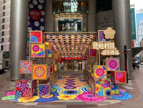 LeeGardensHK _LNY2022_7 Indian Culture Decoration, Colorful Booth Design, Merdeka Decoration, Mid Autumn Festival Decoration, Festival Stage Design, Raya Deco, Ramadhan Decoration, Raya Decoration, Entry Arch