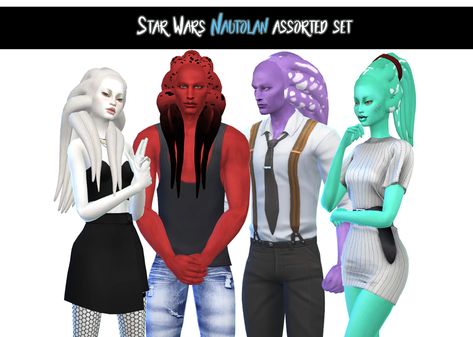 H E X Star Wars Nautolan, Sims 4 Alien Cc, Sims 4 Alien, Alien Clothes, Sims 4 Studio, Free Sims 4, Sims 4 Body Mods, Play Sims, Sims 4 Dresses