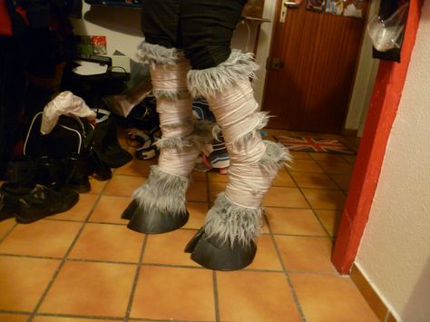 Saytr Cosplay Diy, Hooves Cosplay, Krampus Cosplay, Satyr Cosplay, Satyr Costume, Faun Costume, Hoof Shoes, Ren Faire Costume, Crazy Costumes