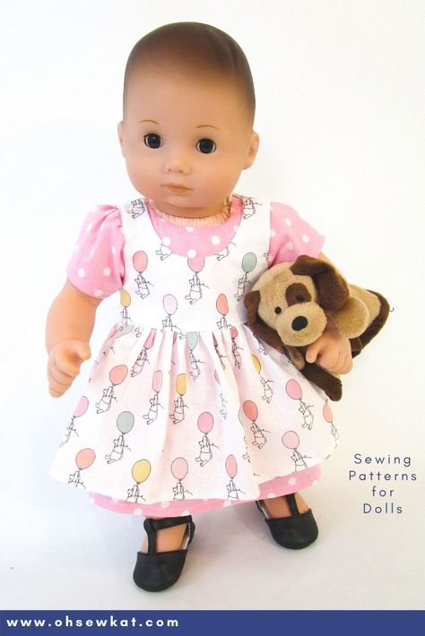 Bitty Baby Clothes, Bitty Twins, Twin Dolls, Itty Bitty Baby, Baby Clothes Patterns Sewing, Easter Dresses, Baby Doll Pattern, Bunny Outfit, Baby Clothes Patterns