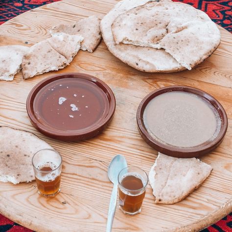 Happy Eid to those who celebrate Ramadan! In Morocco, this is their Christmas Day equivalent, marking the end of Ramadan. 🎉 The day is filled with celebrations and a tonne of eating delicious food. In particular... freshly made bread with both argan oil and amlou dips! 💛😋 It's so delicious!⁠ End Of Ramadan, Happy Eid, So Delicious, Christmas Day, Argan Oil, Delicious Food, Ramadan, Morocco, Peanut Butter