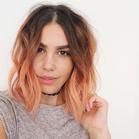 Blorange Hair, Trendy We Fryzurach, Peach Hair, Light Blonde Hair, Nails Spring, Celebrity Hair Stylist, Pastel Hair, Orange Hair, Hair Inspo Color