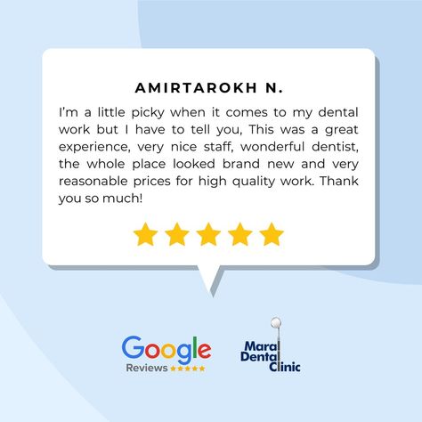 Dentist and Dental Clinic in Scarborough Dental Work, Google Review, Google Reviews, Quality Work, Dental Clinic, Thank You So Much, The Whole, 5 Star, To Tell