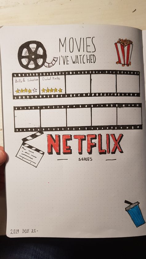 Netflix Drawing, Netflix Theme, Netflix On Tv, Bolt Journal, Reading Bujo, Boyfriend Scrapbook, Creative Book Cover Designs, Notebook Sketches, Creative Book Covers