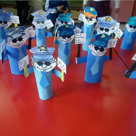 Community Helpers Craft Idea – Preschoolplanet Policeman Craft, Community Helpers Police, Police Officer Crafts, Community Helpers Preschool Crafts, Community Helper Lesson, Community Helpers Kindergarten, Police Crafts, Community Helpers Crafts, Community Helpers Preschool Activities