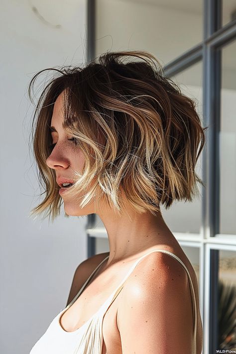 25 Stunning Razor Cut Bob Styles for a Fresh and Modern Look Short Beachy Waves Hair, Short Beachy Waves, Razor Bob, Razor Cut Bob, Razored Bob, Beachy Waves Hair, Straight Bob Hairstyles, Side Bangs Hairstyles, Beach Wave Hair