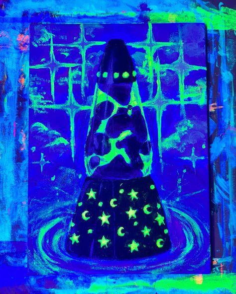 lava lamp # 6 - acrylic and airbrush on canvas. swipe for blacklight! #painting #lavalamp #blacklightart #artist Lava Lamp Art, Blacklight Painting, Lamp Art, Black Light, Lava Lamp, Canvas, Quick Saves, Art