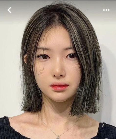 Short Hair Color Asian, Cool Ash Brown Hair Color, Asian Short Hair Color, Short Hair Balayage Asian, Short Hair Ash Brown, Short Hair For Asian Women, Hair Color Ideas For Asian Short Hair, Ash Brown Bob Haircut, Ash Brown Short Hair