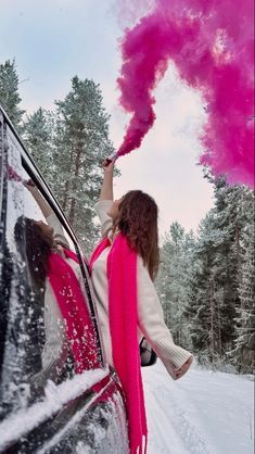 Posing With Car, Photoshoot Forest, Idea Photoshoot, Forest Colors, Snow Trees, Nature Winter, Girl Car, Winter Photoshoot, White Snow