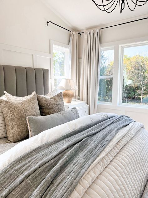 Matelassé Quilted Coverlet - … curated on LTK Studio Mcgee Neutral Bedroom, Farmhouse Guest Bedroom Bedding, Master Bedding Ideas Farmhouse, Target Guest Bedroom, Master Bedrooms Decor Target, Target Neutral Bedding, Target Master Bedding, Relaxing Neutral Bedroom, Cream And Gray Bedding