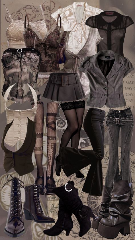 I forgot what this aesthetic is called, dark coquette? #clothes #darkaesthetic #darkcoquette Grungequette Aesthetic, Dark Coquette Aesthetic Outfits, Dark Qocuette, Dark Coquette Fashion, Coquette Dark Aesthetic, Dark Coquette Clothes, Dark Coquette Aestethic, Dark Croquette, Dark Coquette Outfits