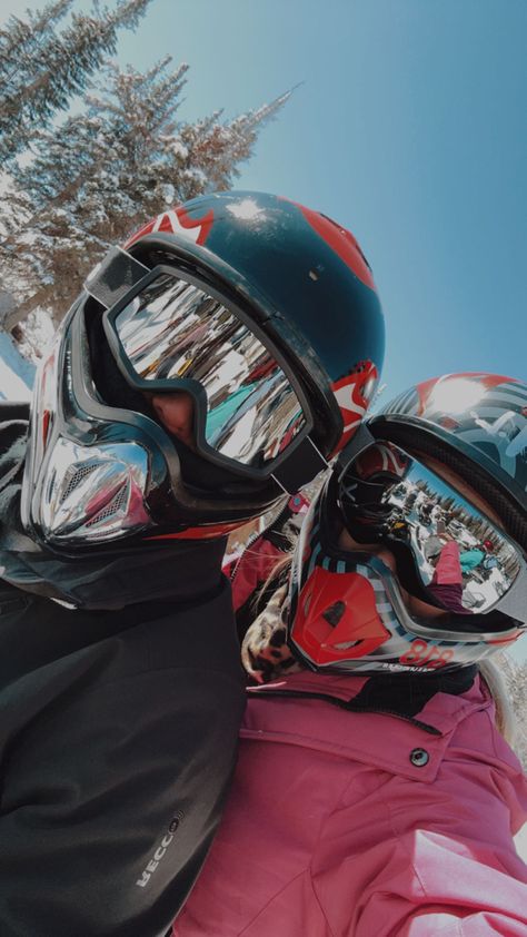 Snowmobile Couple Pics, Snow Mobile Aesthetic, Snowmobile Aesthetic, Snow Motorcycle, Instagram Recreate, Snow Aesthetic, Snow Machine, Bike Aesthetic, Snow Trip