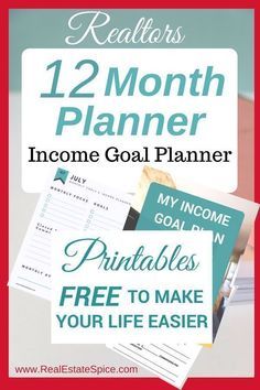 Real Estate Agent Income Goal Planner. Free Planner and 12 month printable. Plan income real estate marketing and your realtor commissions for the year. #realestatemarketing #realtormarketing #marketingrealestate #realtorhelp #realestateagenthelp #realtor #realestate #realestateagent  Real Estate Agent Income Goal Planner. Free Planner and 12 month printable. Plan income real estate marketing and your realtor commissions for the year. #realestatemarketing #realtormarketing #marketingrealestate Goal Planner Free, Month Printable, Real Estate Marketing Plan, Real Estate Courses, Real Estate School, Real Estate Training, Getting Into Real Estate, Month Planner, Real Estate License