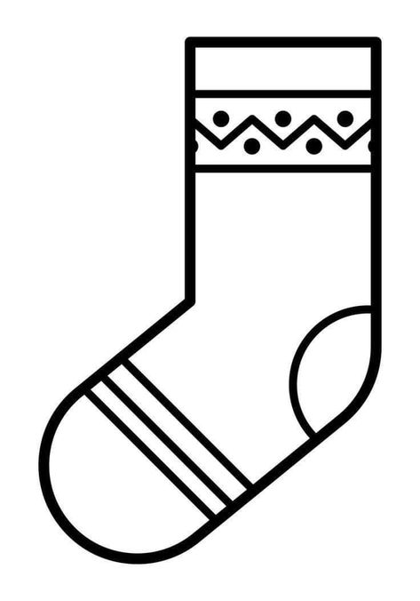 Christmas Socks Template, Sock Template Free Printable, Printable Christmas Stocking Pattern, Socks Printable, Socks Template, Sticker Chart Printable, Christmas Stocking Template, Custom Stockings, Stocking Template