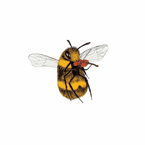 Bee Illustration, Arte Peculiar, Bee Tattoo, Bee Art, Arte Inspo, 귀여운 동물, Animal Drawings, Nickelodeon, Animal Art