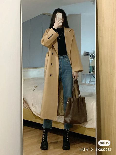 Korean Winter Outfits, Winter Outfits Casual, Winter Mode Outfits, Mode Ulzzang, Korean Outfit Street Styles, Winter Fashion Outfits Casual, Korean Casual Outfits, Everyday Fashion Outfits, Casual Day Outfits