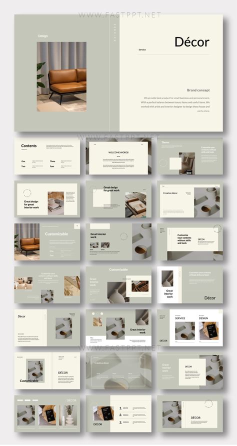 Minimalist Stunning Interior PowerPoint Template – Original and High Quality PowerPoint Templates Design Portfolio Layout, Interior Design Portfolio Layout, 잡지 레이아웃, 포트폴리오 레이아웃, Presentation Design Layout, Architecture Portfolio Design, Interior Design Presentation, 타이포그래피 포스터 디자인, Portfolio Design Layout