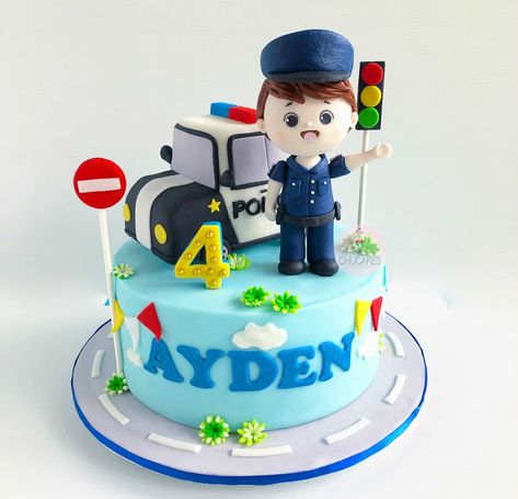 Police Car Cakes For Boys, Cake Police, Police Car Cakes, Car Cakes For Boys, Car Theme Birthday, Car Cakes, Theme Birthday Cake, Car Theme, Car Themes