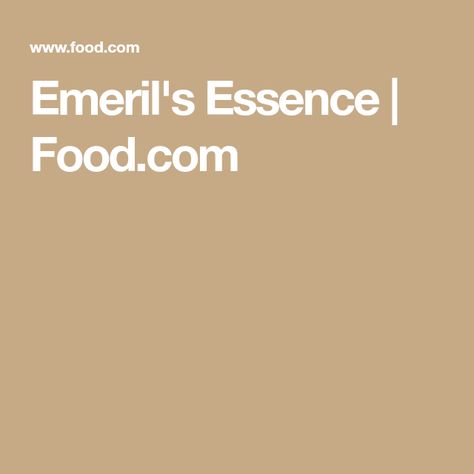 Emeril's Essence | Food.com Emerils Essence Recipe, Emeril Lagasse Air Fryer Recipes, Emerils Southwest Seasoning, Emeril Lagasse Meatloaf, Spice Cabinet, Marjoram, What To Make, Seasoning Mixes, Vegan Paleo