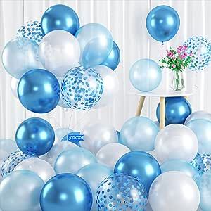 Blue And White Balloons, Lavender Balloons, Lilac Balloons, 60 Balloons, Glitter Balloons, Carnival Themed Party, Silver Balloon, Purple Balloons, White Balloons