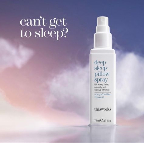 thisworks Deep Sleep Pillow Spray: Natural Sleep 75ml, 2.5 fl oz Lavender Sleep Spray, Sleep Pillow Spray, Sleepover Tips, Natural Sleep Aid, Lavender For Sleep, Sleep Spray, Sleep Rituals, Pillow Spray, Natural Sleep Aids